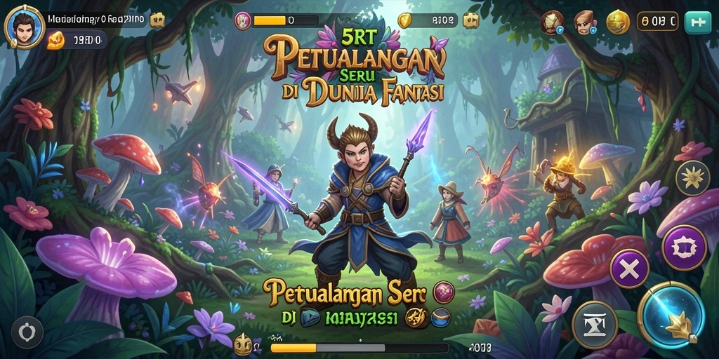 Gameplay menarik dalam dunia RPG yang penuh petualangan.