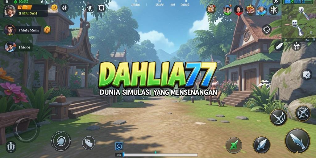 Tampilan gameplay DAHLIA77 yang menarik dan penuh warna.