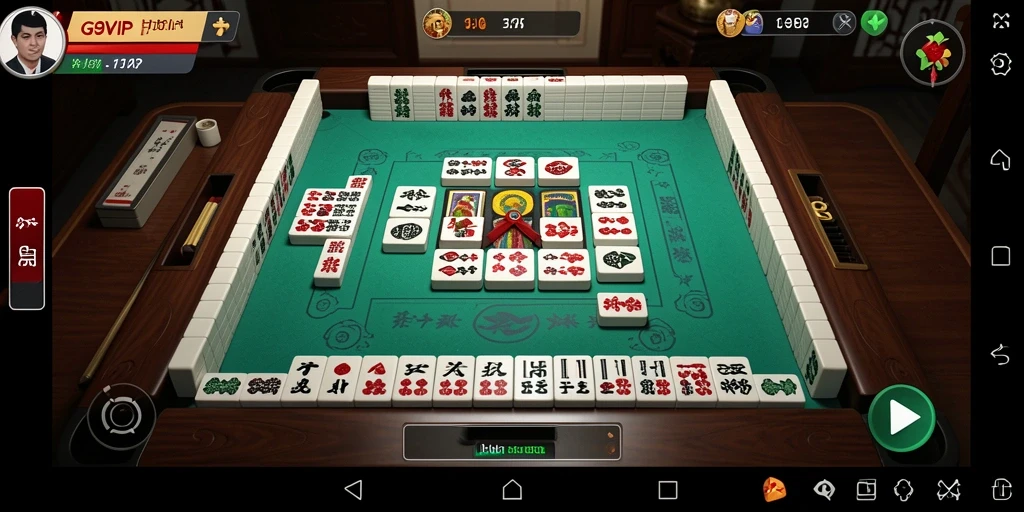 Tampilan menarik dari gameplay G9VIP yang menampilkan Mahjong.