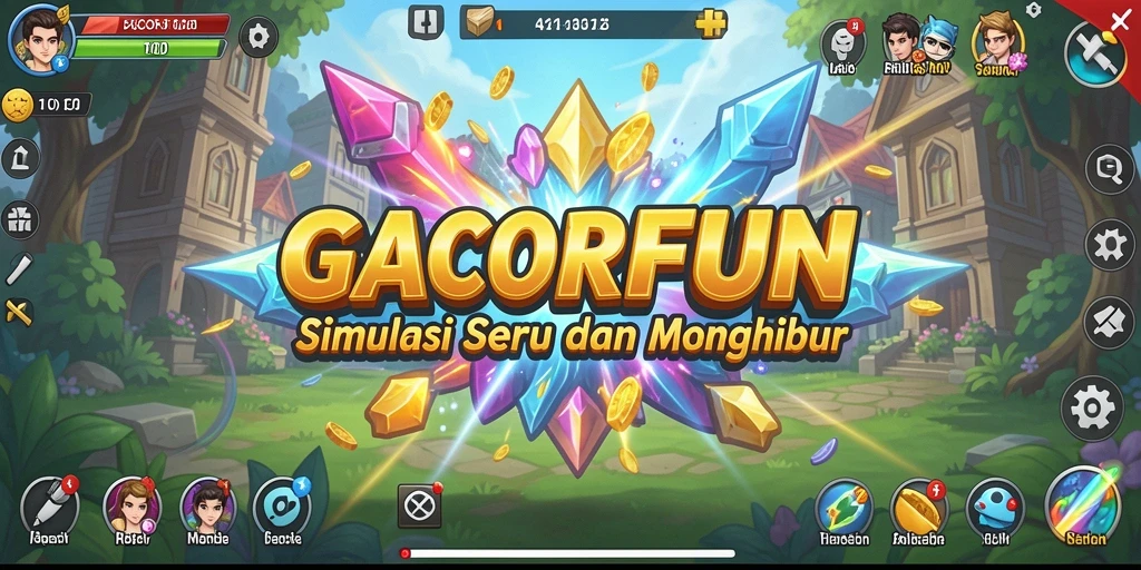Screenshot GACORFUN menampilkan grafis gameplay yang interaktif dan menarik.