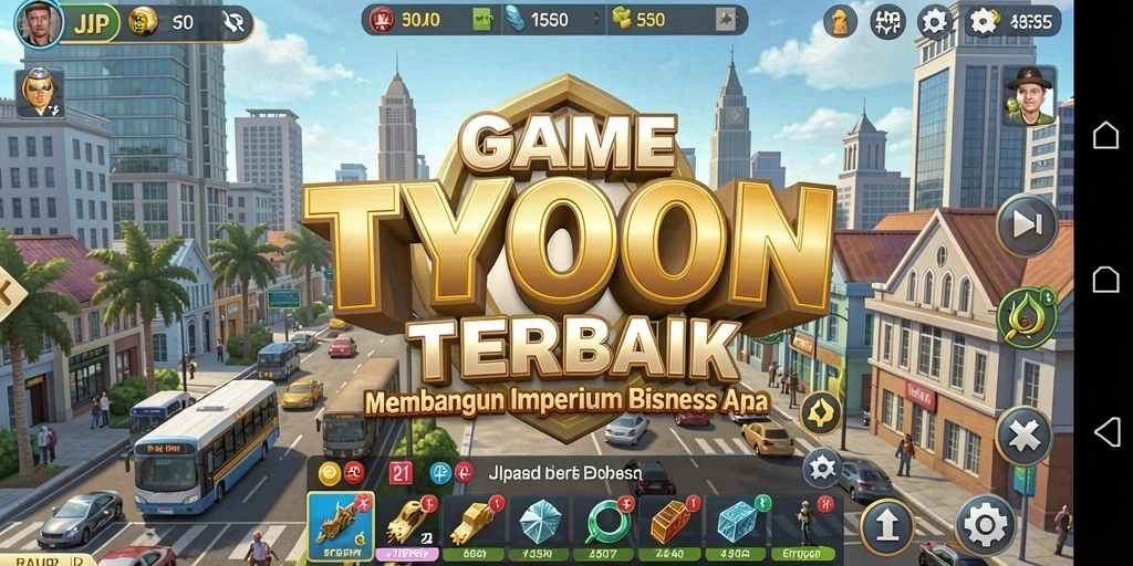 Tangkapan layar gameplay HARAPJP yang menunjukkan strategi Tycoon yang menarik.
