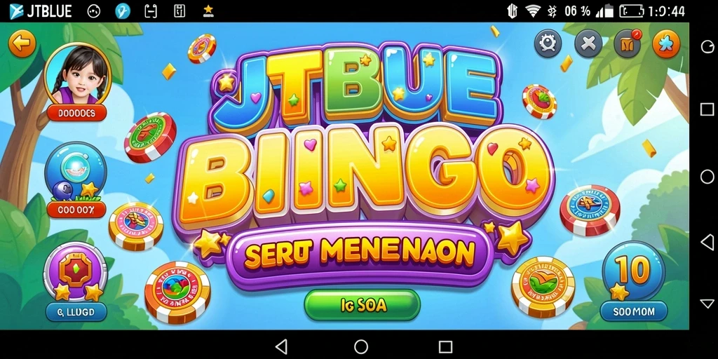 Tampilan gameplay JTBLUE yang seru dan interaktif dalam permainan Bingo.