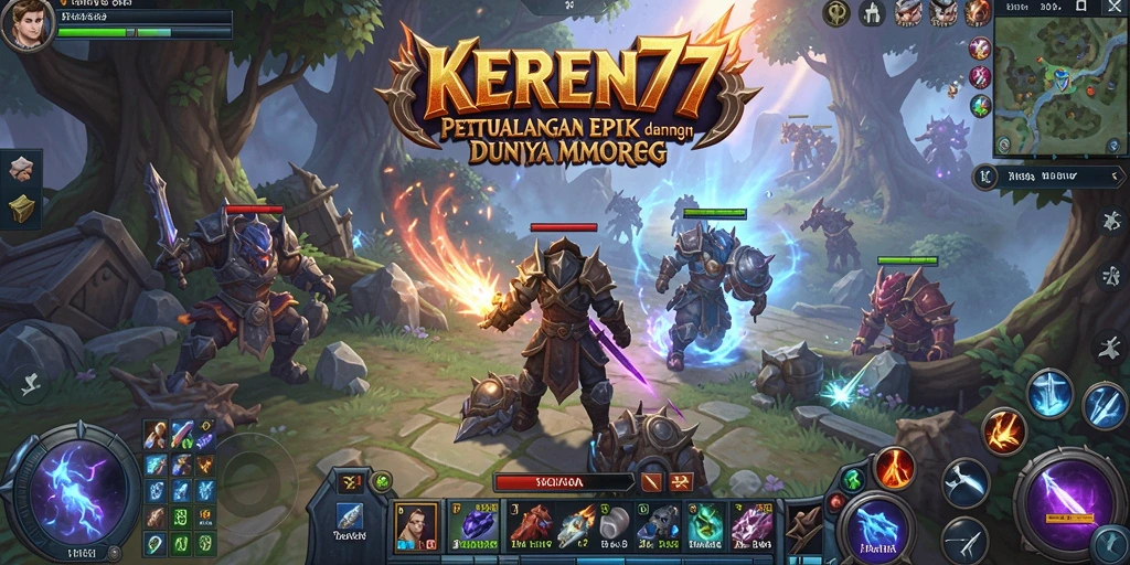 Gameplay seru KEREN77 di dunia MMORPG yang luas.