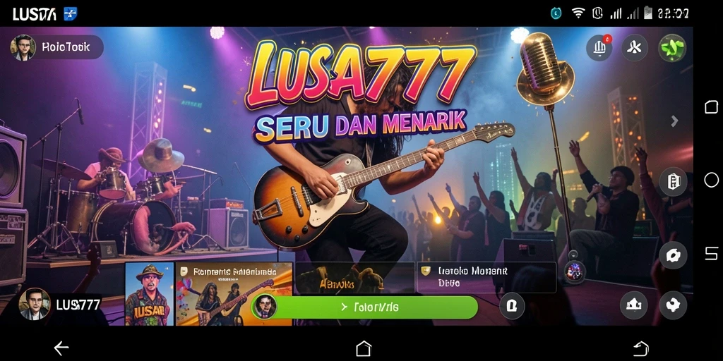 Tampilan menarik dalam permainan musik LUSA777 yang interaktif.