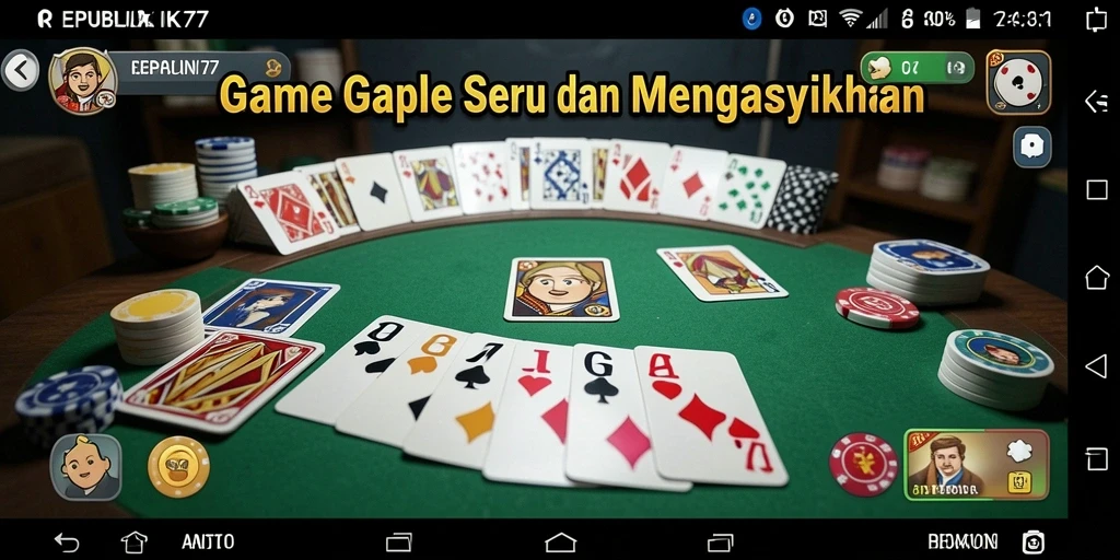 Gameplay seru di REPUBLIK77 saat bermain Gaple