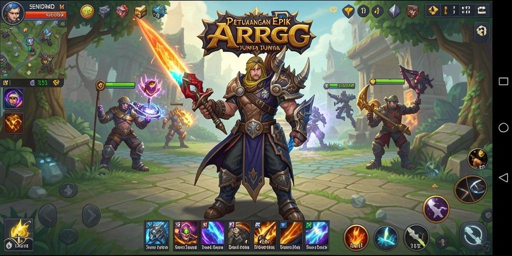 Tampilan gameplay menarik dari SENIOR4D dengan pertarungan yang dinamis.