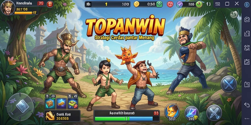 Tampilan menarik gameplay strategis di TOPANWIN.