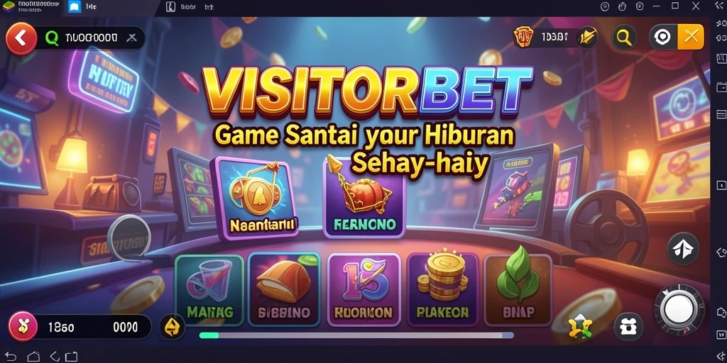 Screenshot dari gameplay VISITORBET dengan tampilan menarik dan interaktif.
